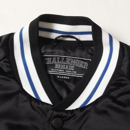 23SS ロゴワッペン ナイロンサテン バーシティジャケット / スタジャン(VARSITY JACKET)