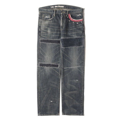 ビーズ サベージ ミディアム デニムパンツ(BEADED SAVAGE. MID / 14OZ-PT)