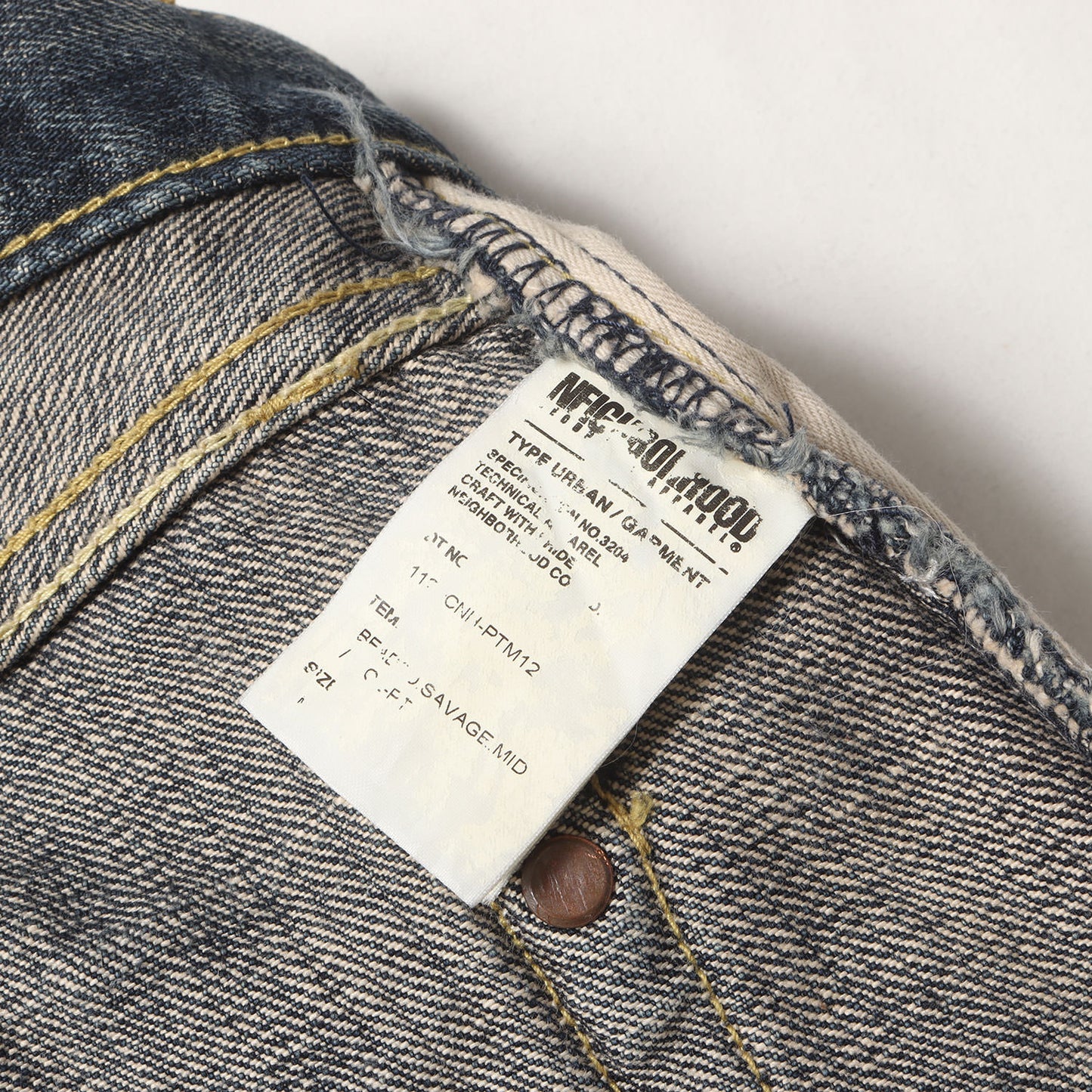 ビーズ サベージ ミディアム デニムパンツ(BEADED SAVAGE. MID / 14OZ-PT)