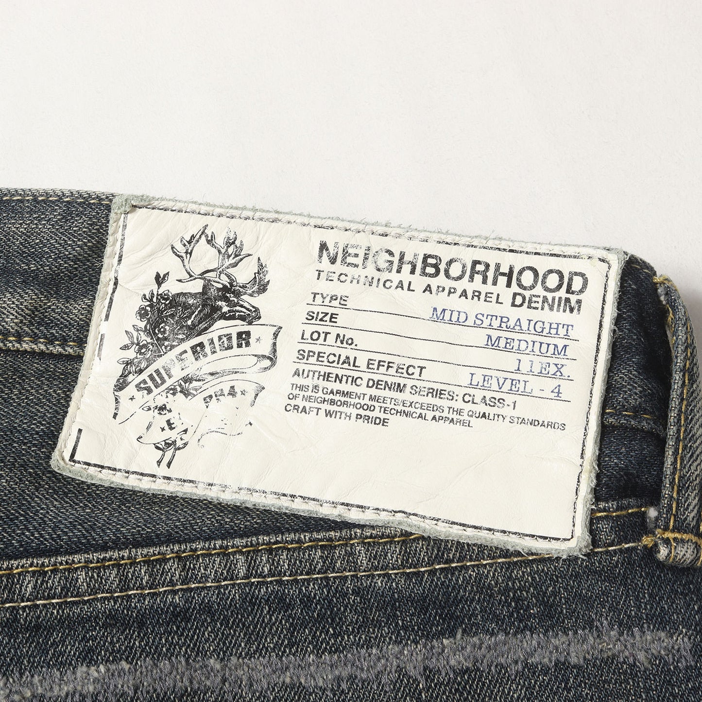 ビーズ サベージ ミディアム デニムパンツ(BEADED SAVAGE. MID / 14OZ-PT)