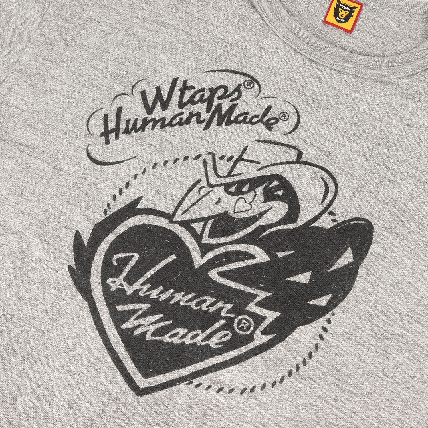 WTAPS x Human Made コラボ Tシャツ グレー M トップス WTAPS x HUMAN MADE T-SHIRT グレー Lsize 新品