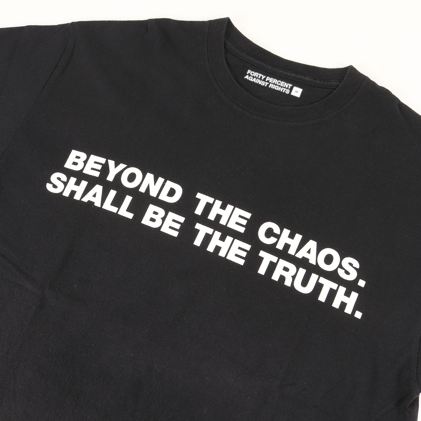 20AW The truth is out there展開催記念 メッセージロゴ Tシャツ(BEYOND THE CHAOS / TEE)