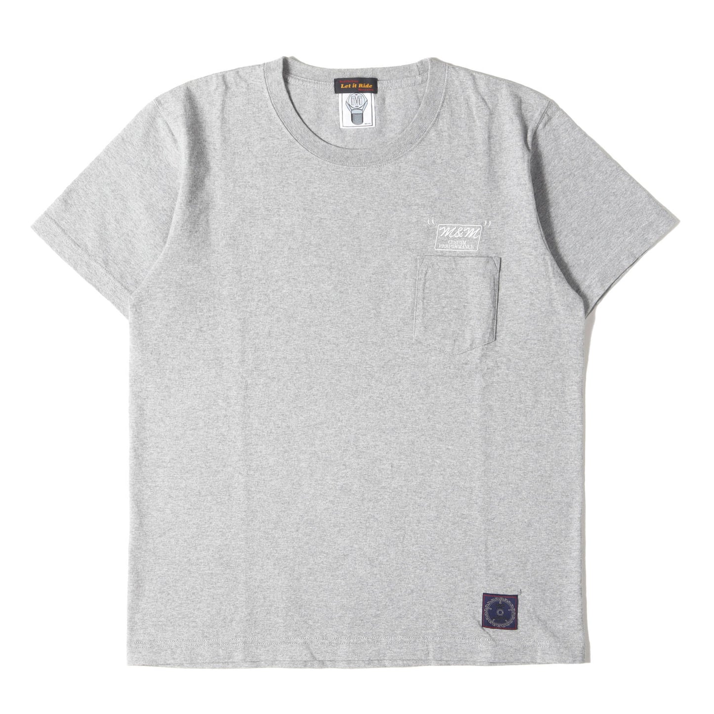 ×LET IT RIDE スターパッチ ポケット Tシャツ