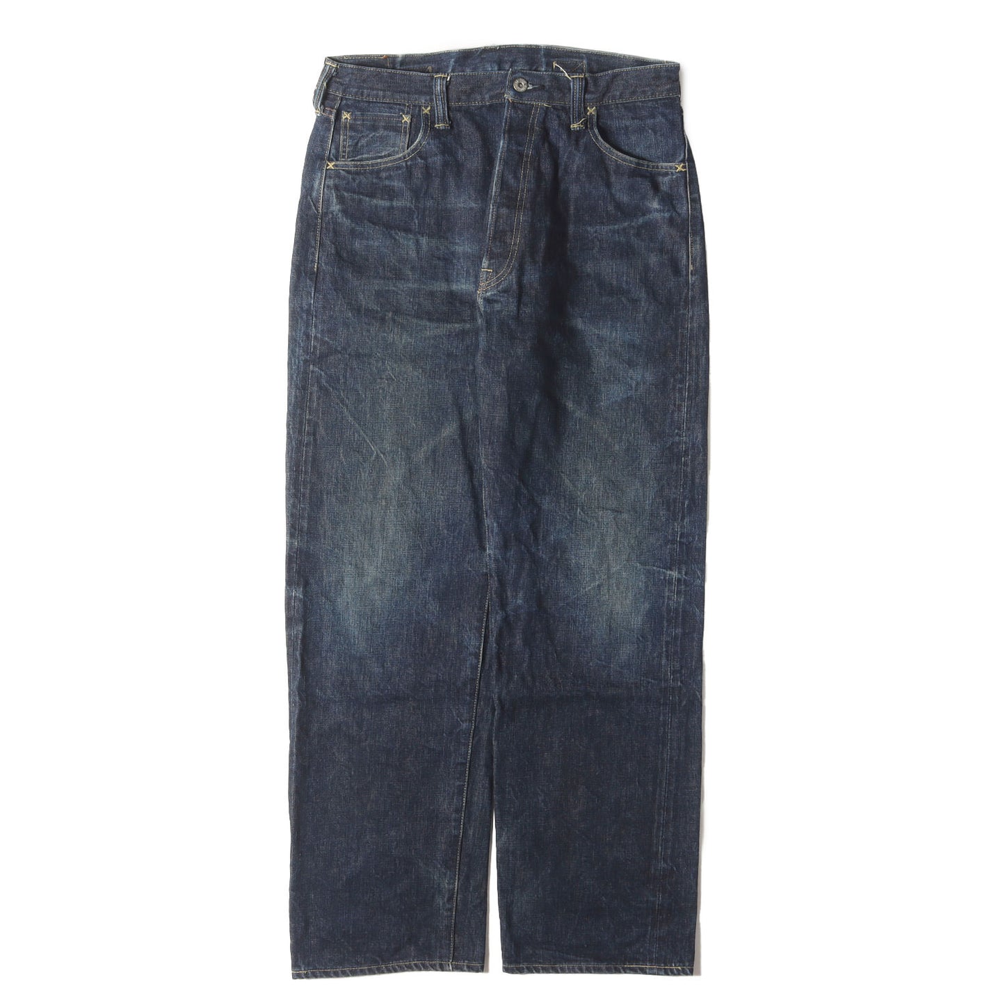 シンチバック付き セルビッチ デニムパンツ