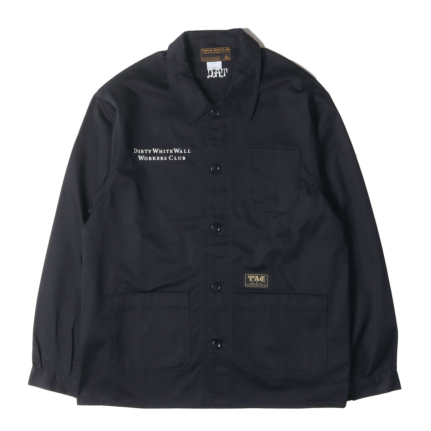 ロゴ刺繍 T/Cツイル カバーオール