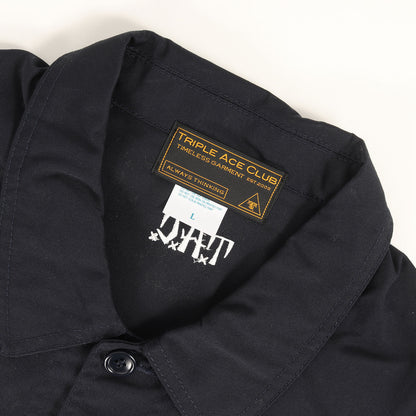 ロゴ刺繍 T/Cツイル カバーオール