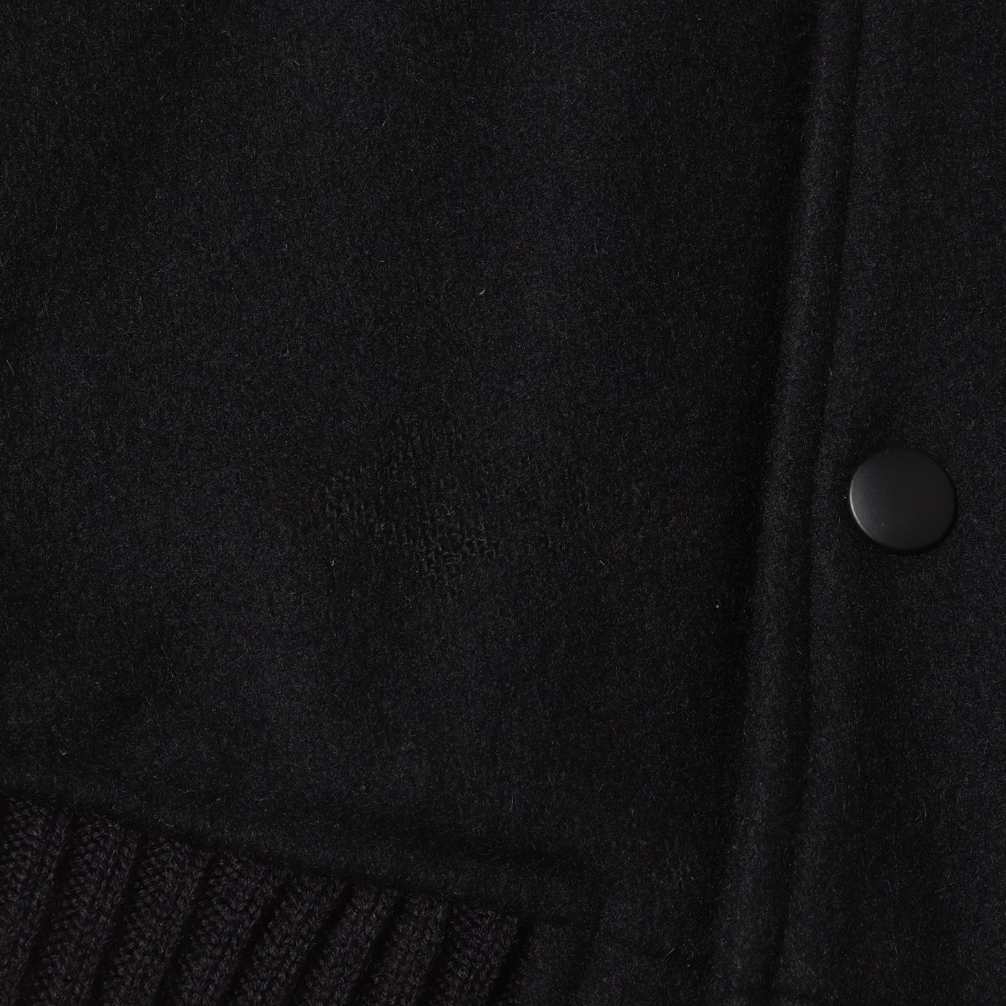 クロスロゴ 袖レザー メルトン スタジャン