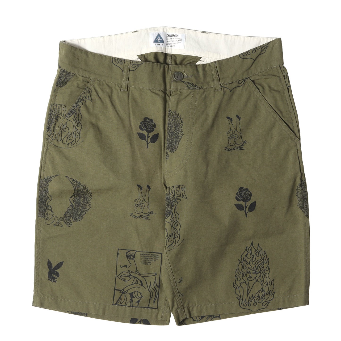 マルチグラフィック リップストップ ショーツ(FIRE LADY SHORTS)
