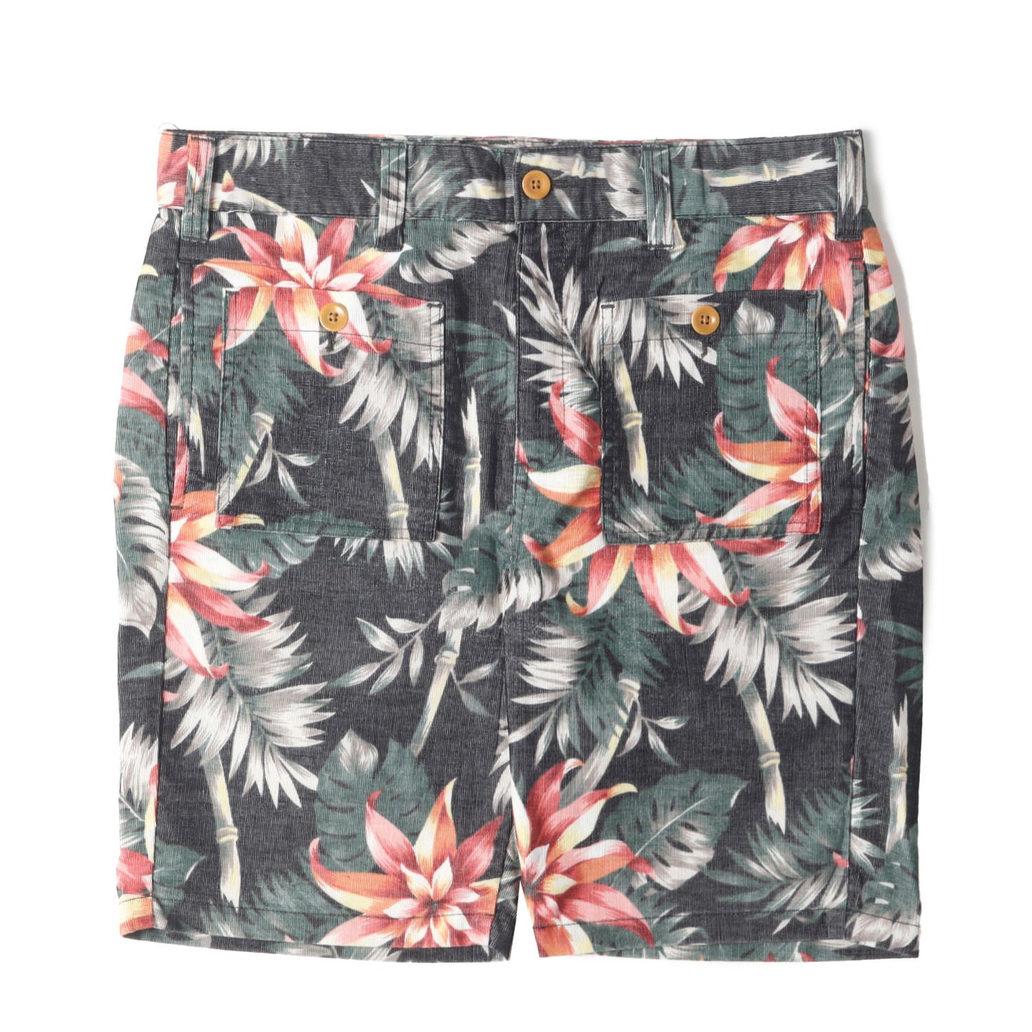 フラワー柄 サマーコーデュロイ ブッシュショーツ(ALOHA-C / CE-ST)