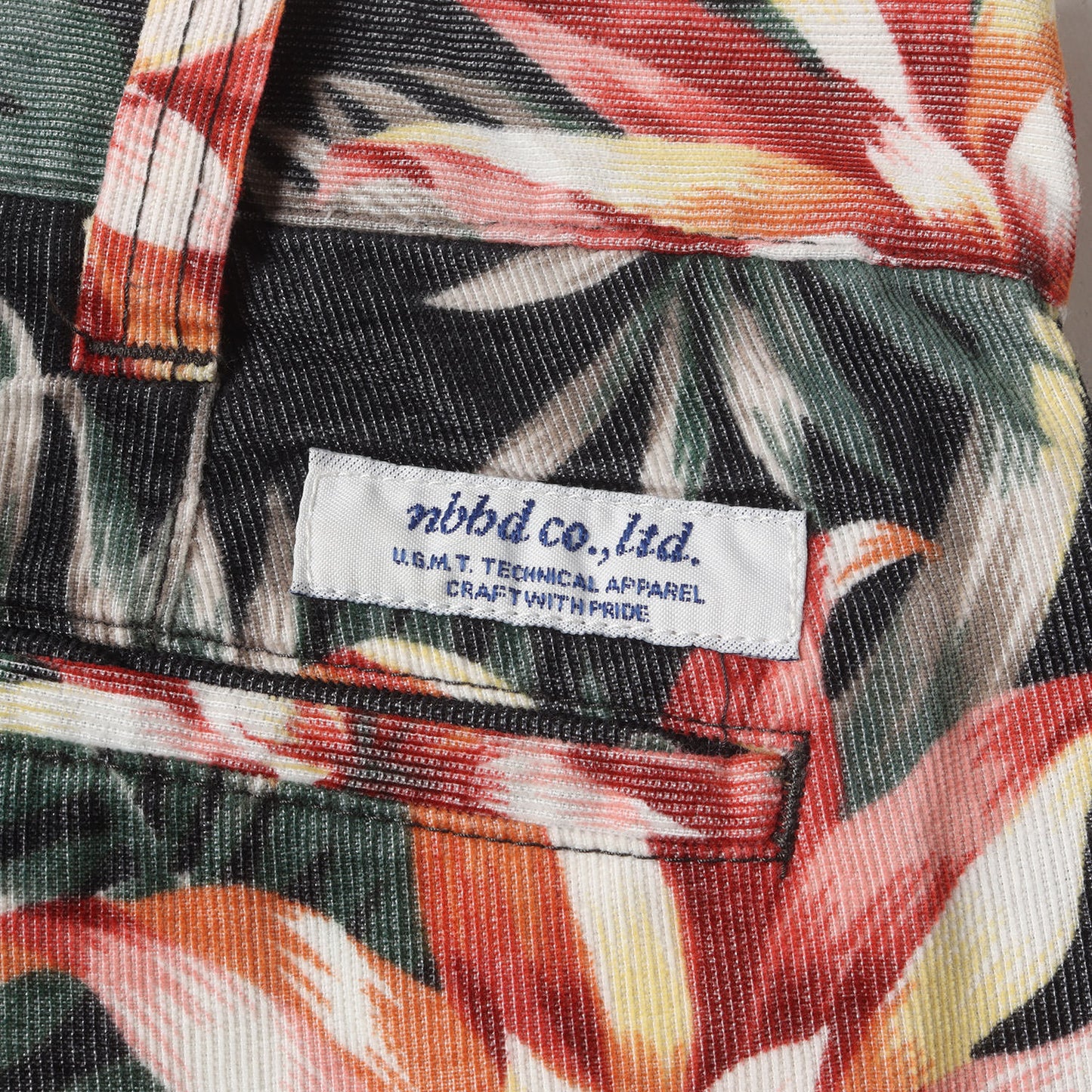 フラワー柄 サマーコーデュロイ ブッシュショーツ(ALOHA-C / CE-ST)