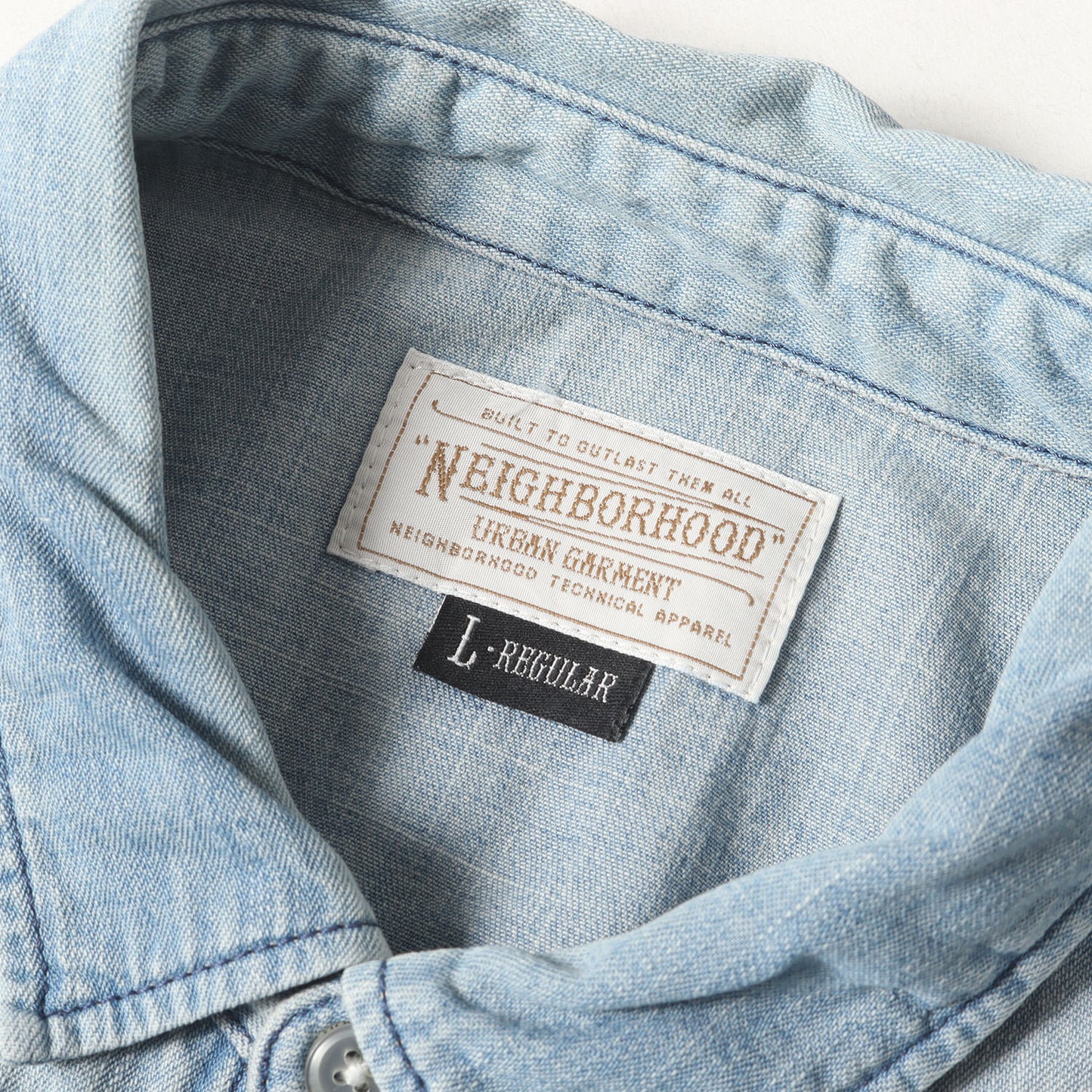 ヴィンテージ加工 コンチョボタン デニム ウエスタンシャツ(HIGHLINER / C-SHIRT. LS)