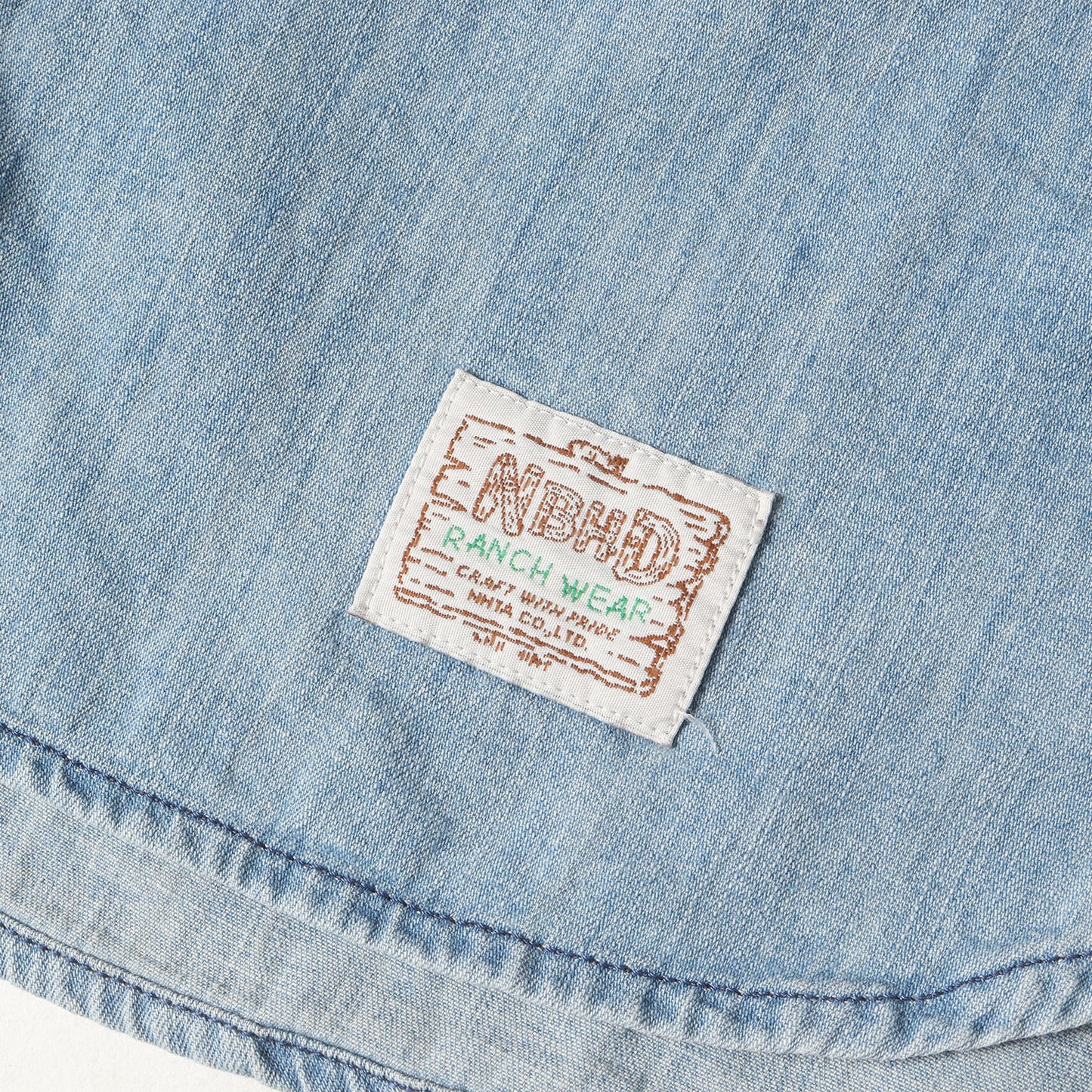 ヴィンテージ加工 コンチョボタン デニム ウエスタンシャツ(HIGHLINER / C-SHIRT. LS)