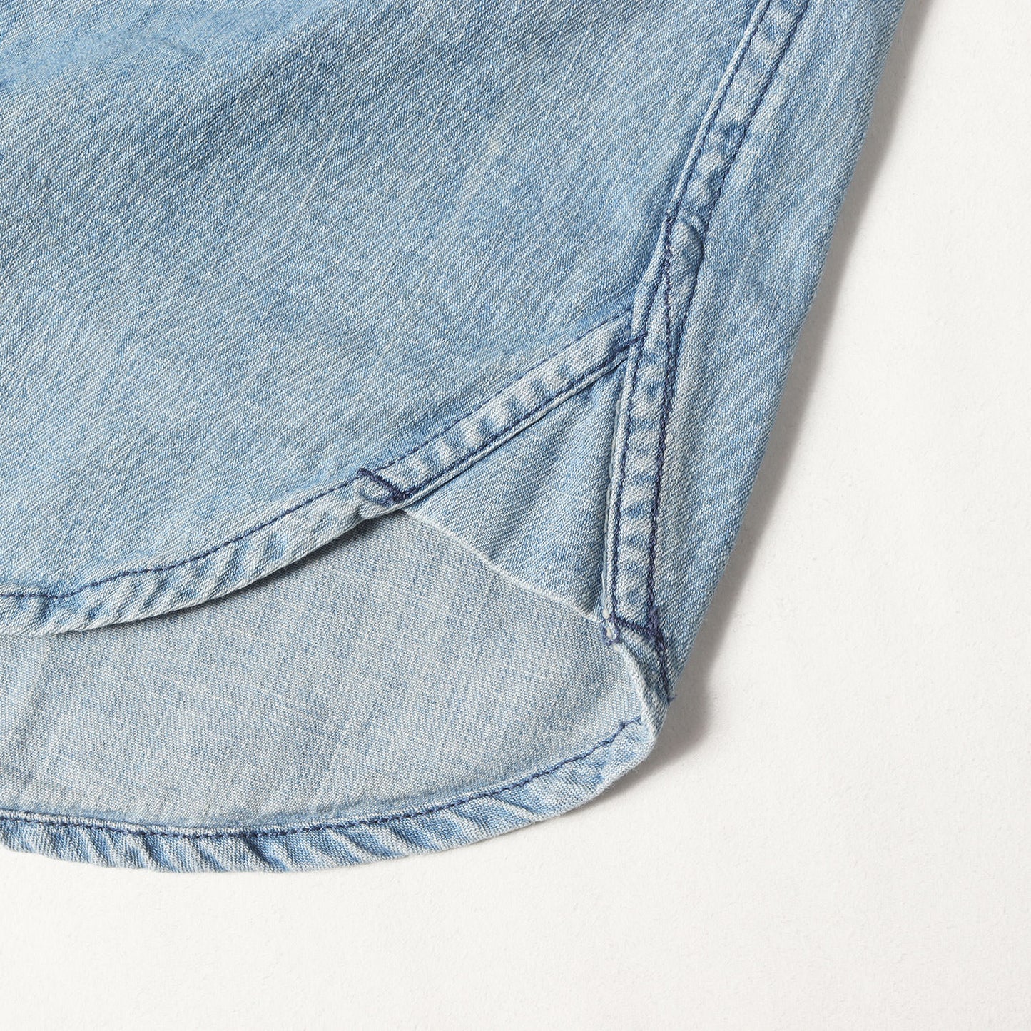 ヴィンテージ加工 コンチョボタン デニム ウエスタンシャツ(HIGHLINER / C-SHIRT. LS)