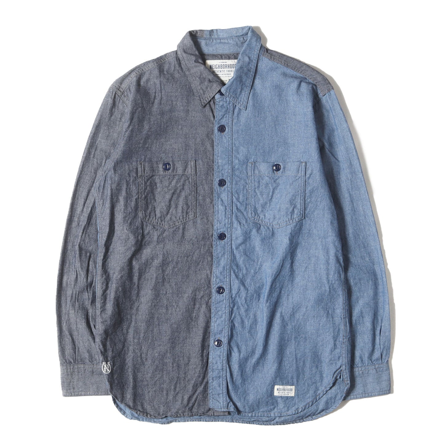 2トーン シャンブレー ワークシャツ(TWO TONE / C-SHIRT. LS)