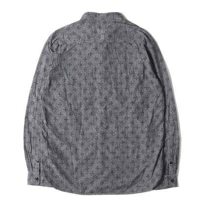 ×TRIPLE ACE CLUB ロゴ総柄 シャンブレーシャツ(NHTA CHANBRAY / C-SHIRT. LS)