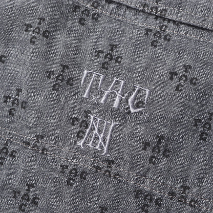 ×TRIPLE ACE CLUB ロゴ総柄 シャンブレーシャツ(NHTA CHANBRAY / C-SHIRT. LS)