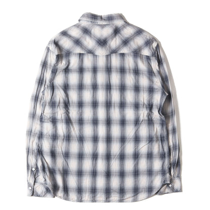 オンブレチェック ダブルガーゼ ウエスタンシャツ(RAWHIDE / C-SHIRT. LS)