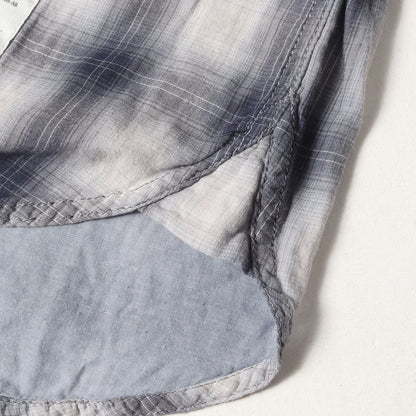 オンブレチェック ダブルガーゼ ウエスタンシャツ(RAWHIDE / C-SHIRT. LS)