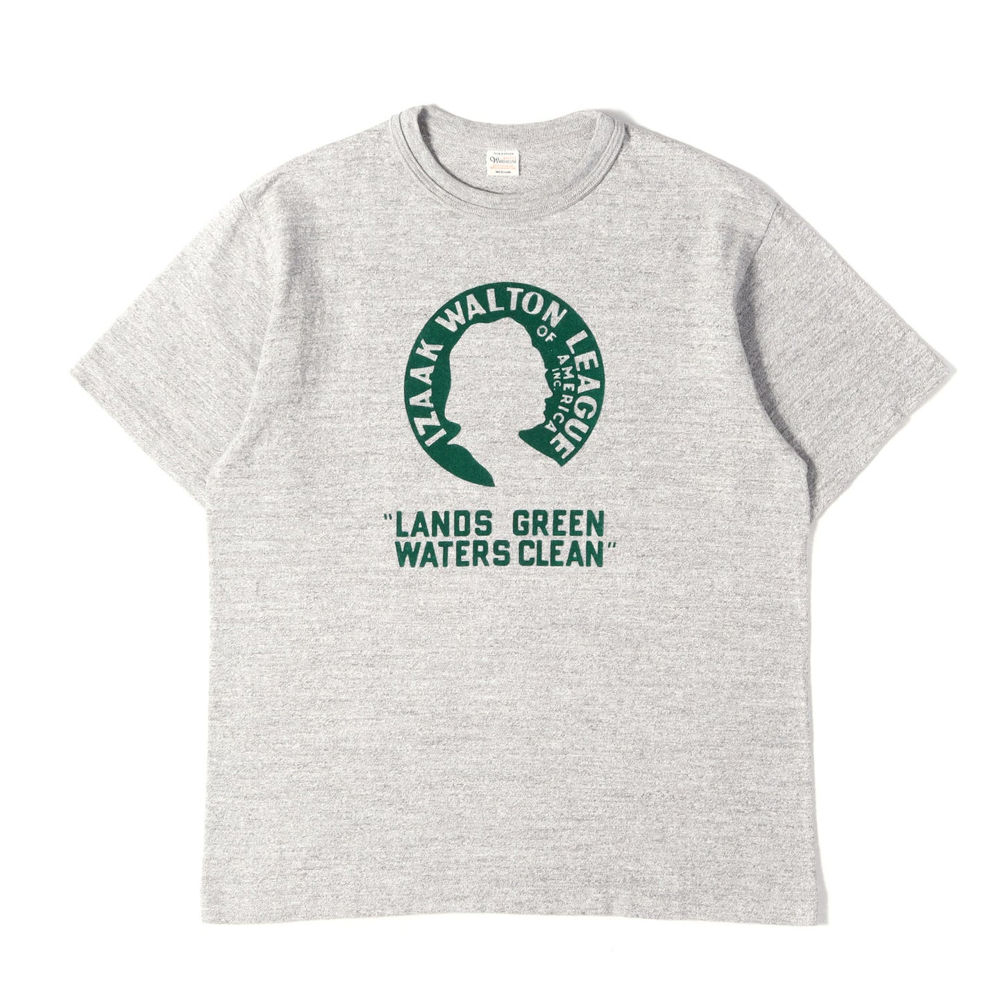 フロッキープリント クルーネック Tシャツ