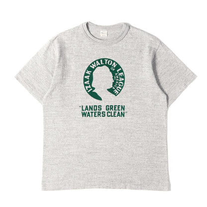 フロッキープリント クルーネック Tシャツ