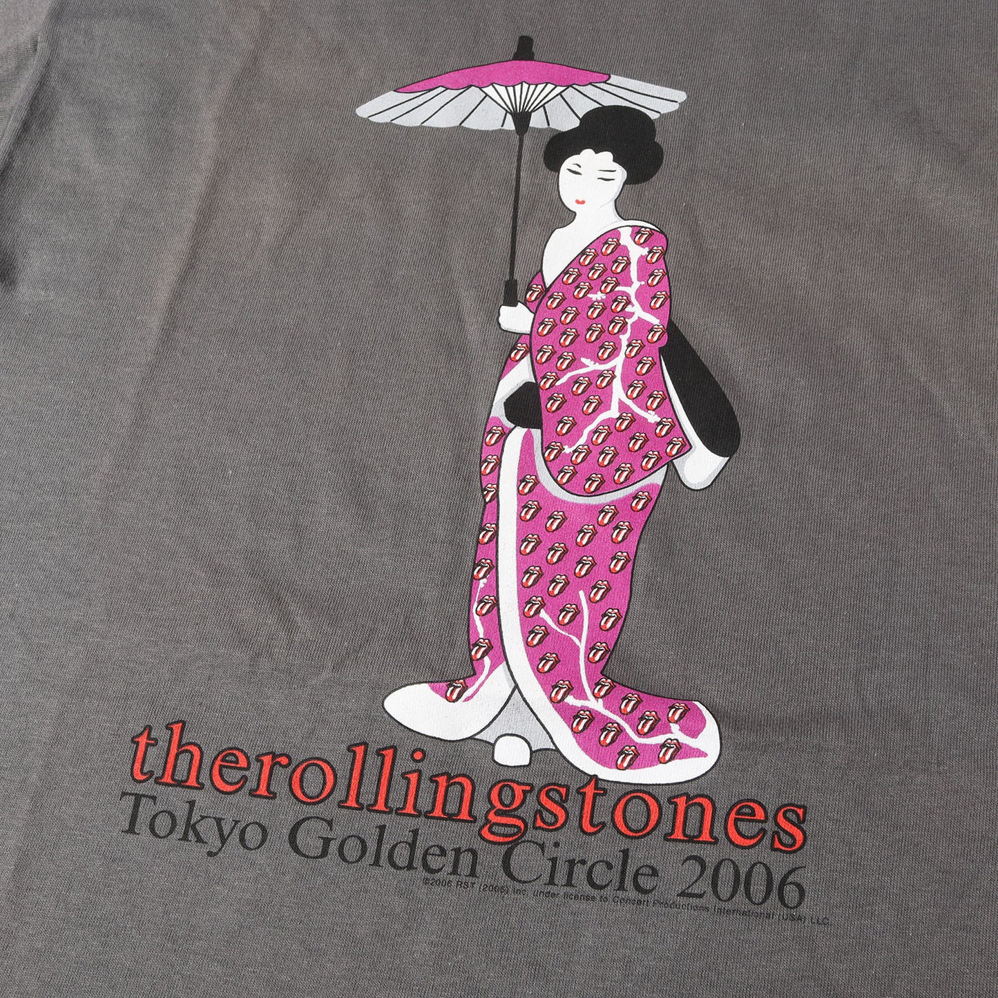 00s The Rolling Stones Tokyo Golden Circle 2006 芸者 Tシャツ(anvilボディ)