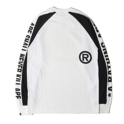 袖ロゴ ラグラン ロングスリーブ Tシャツ