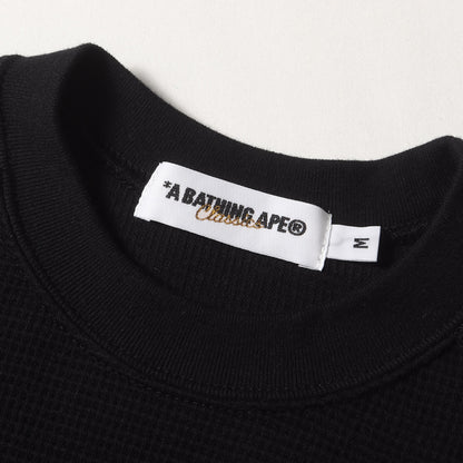 猿顔ワンポイント サーマル ロングスリーブ Tシャツ