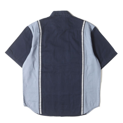 25SS リフレクターライン ワーク 半袖シャツ(Reflective Stripe S/S Work Shirt)