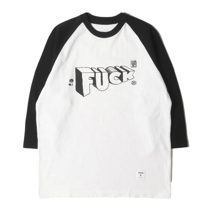 00s FUCKロゴ 7分袖 ラグラン ヘビー Tシャツ