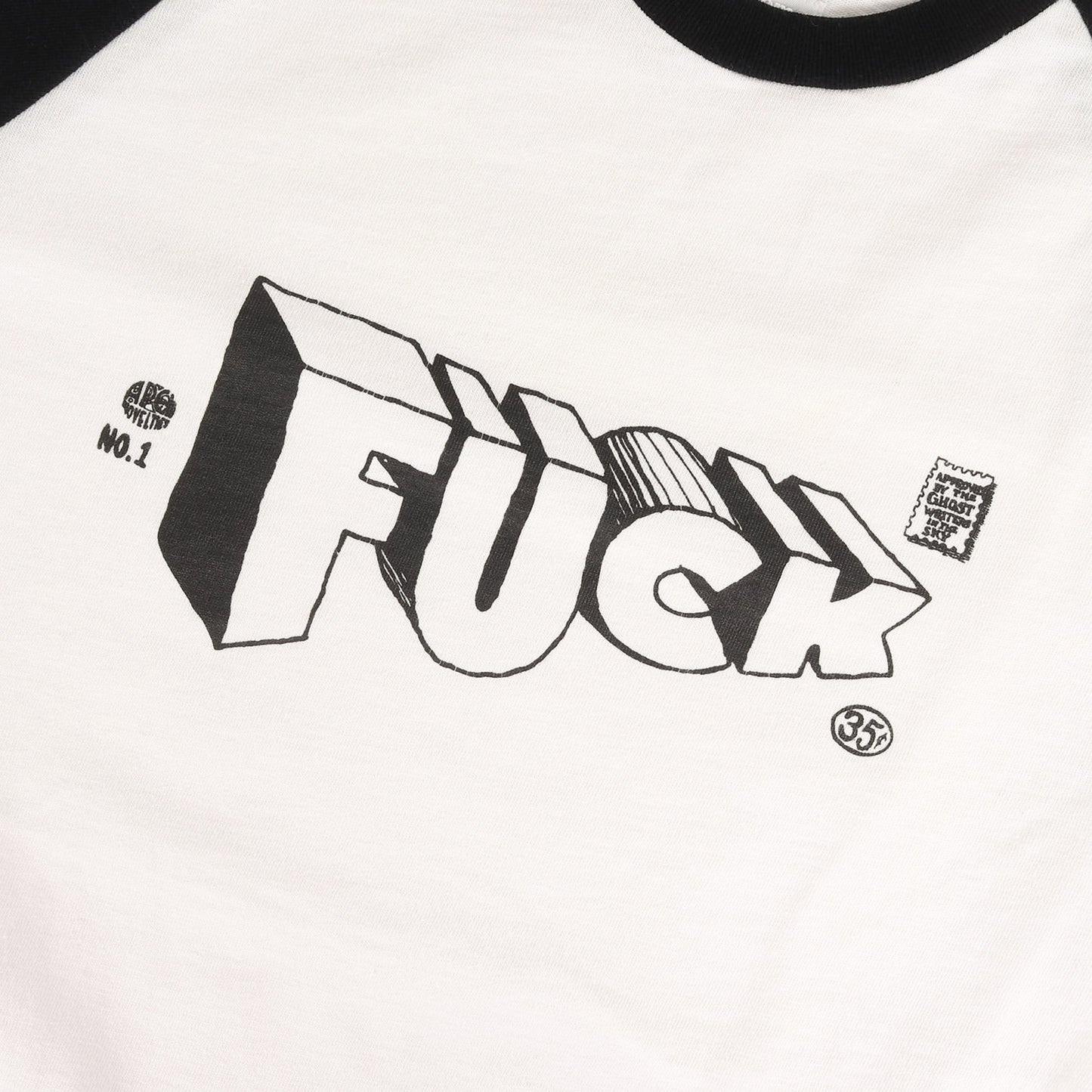 00s FUCKロゴ 7分袖 ラグラン ヘビー Tシャツ