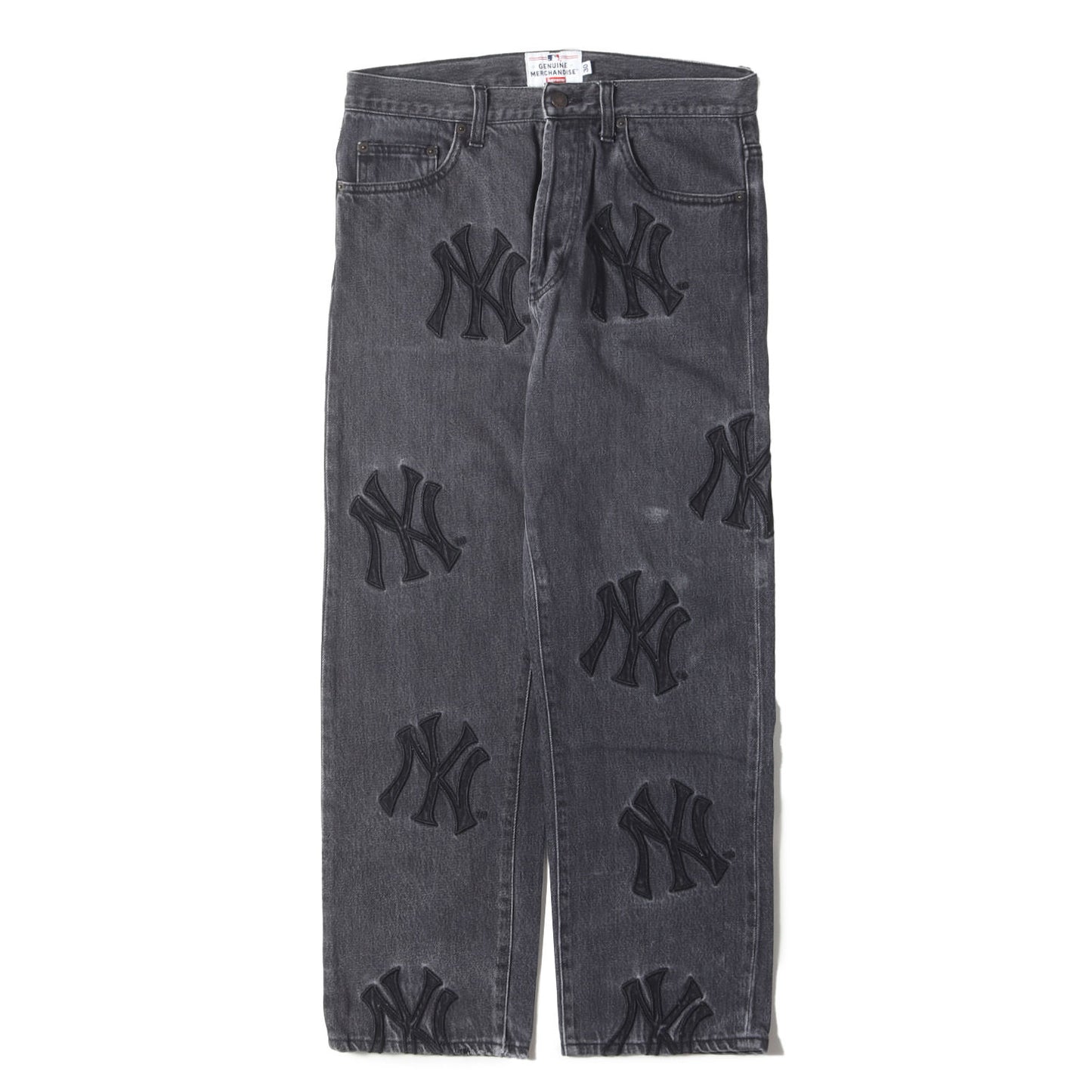 21AW ×New York Yankees ユーズド加工 デニムパンツ(Regular Jean)