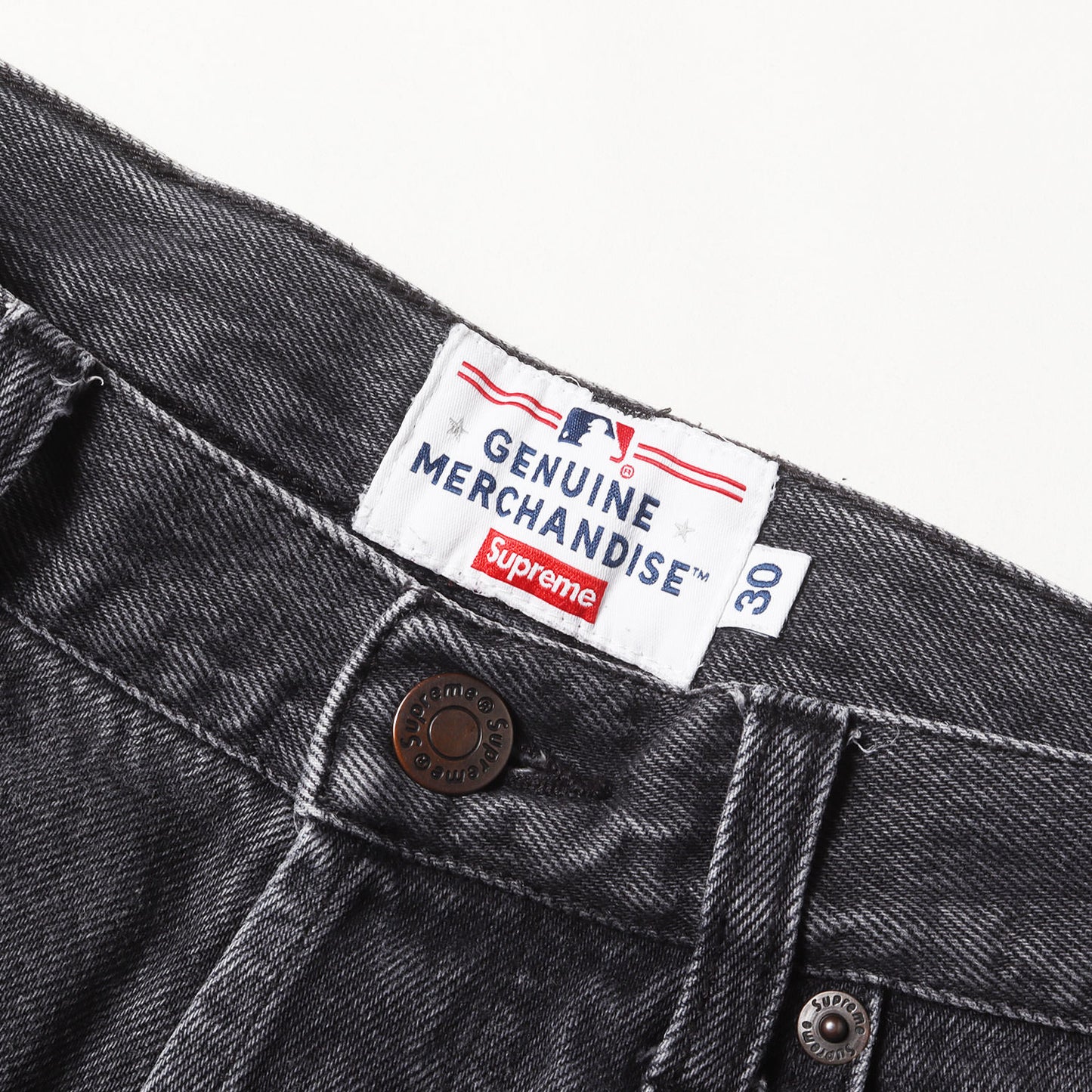 21AW ×New York Yankees ユーズド加工 デニムパンツ(Regular Jean)
