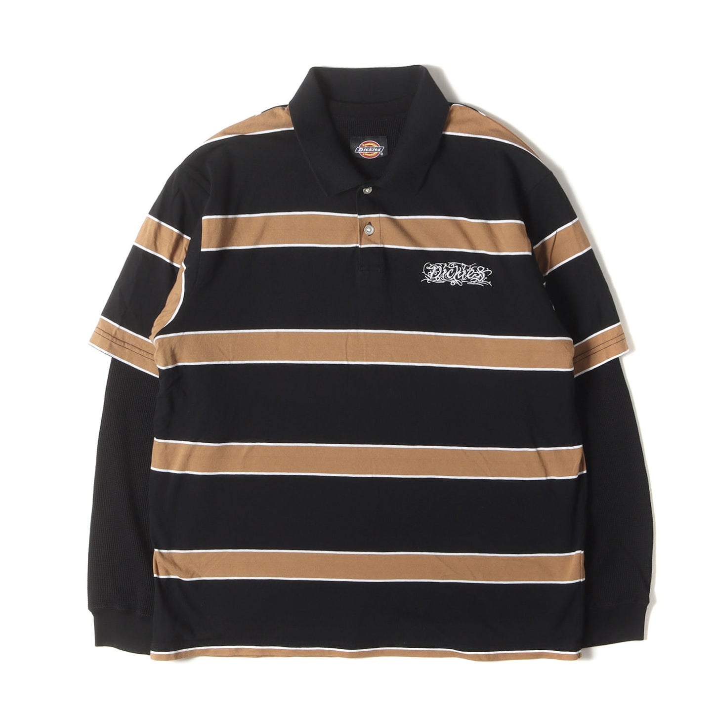 24AW ×Dickies サーマル レイヤード ボーダー ポロシャツ(Thermal Polo)
