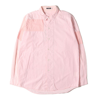 01AW D.A.V.F / 宝飾武装義勇軍期 パッチワーク ギンガムチェックシャツ