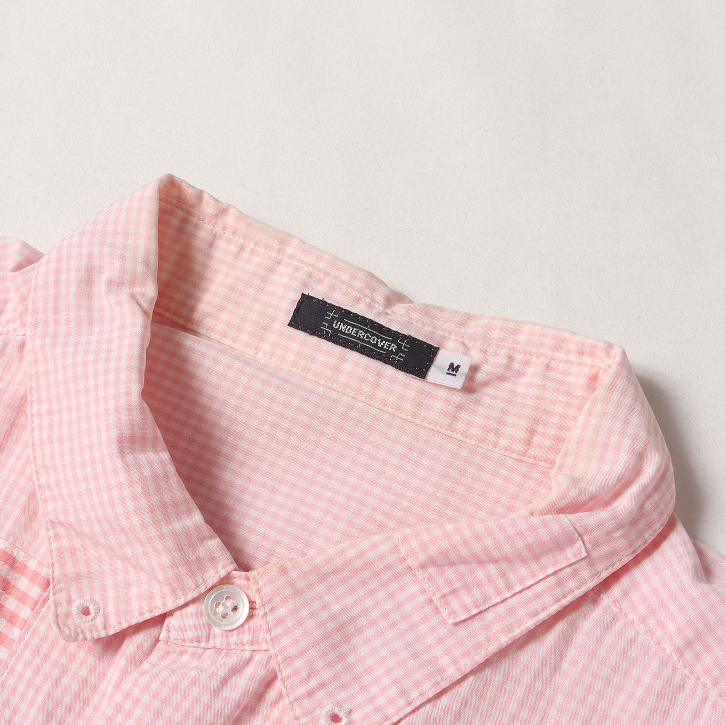 01AW D.A.V.F / 宝飾武装義勇軍期 パッチワーク ギンガムチェックシャツ