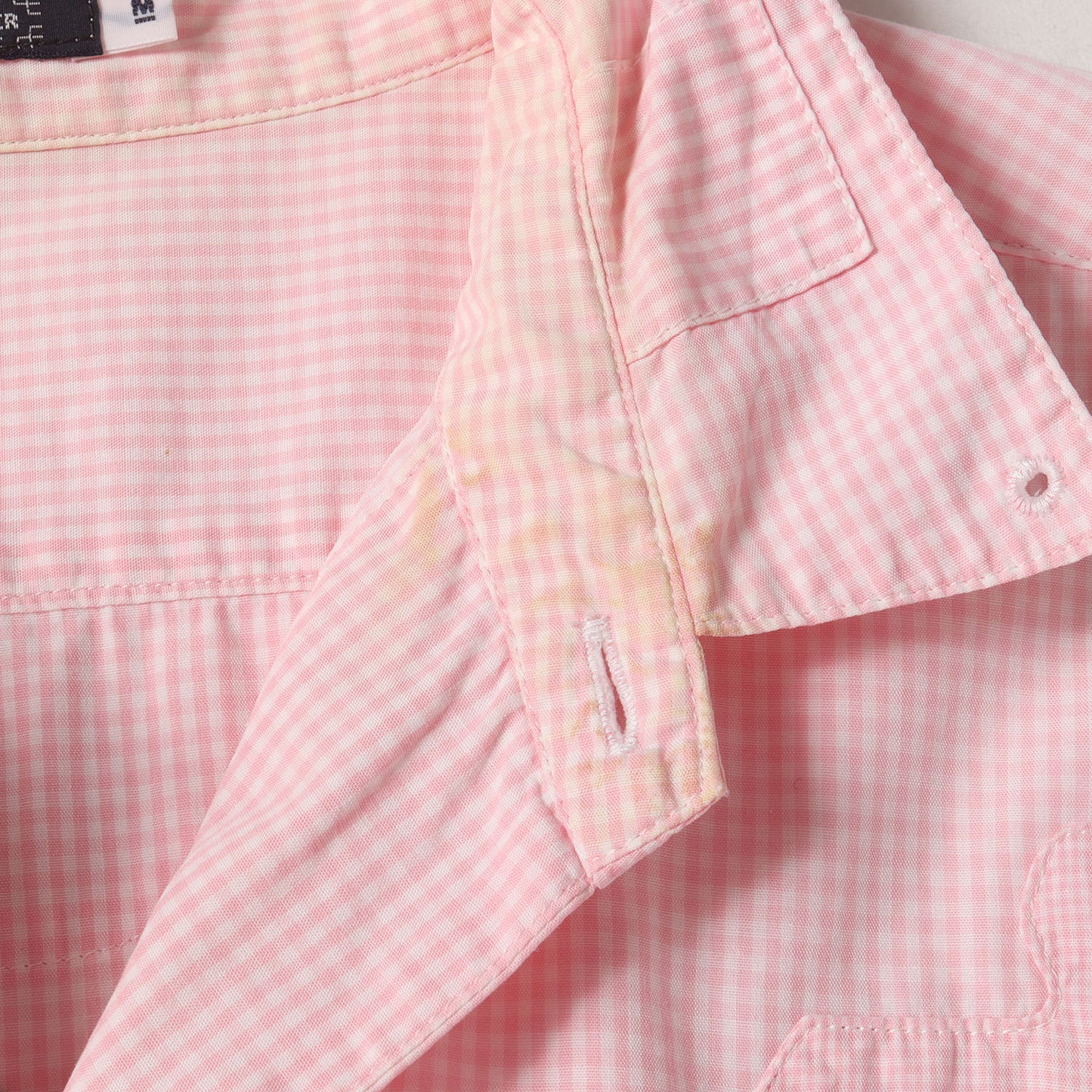 01AW D.A.V.F / 宝飾武装義勇軍期 パッチワーク ギンガムチェックシャツ