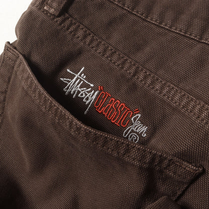 24SS ウォッシュ加工 キャンバス 5ポケット パンツ(CLASSIC JEANS WASHED CANVAS)