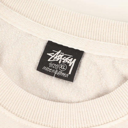 ピグメントダイ加工 ストックロゴ スウェット(BASIC STUSSY PIG DYED CREW)