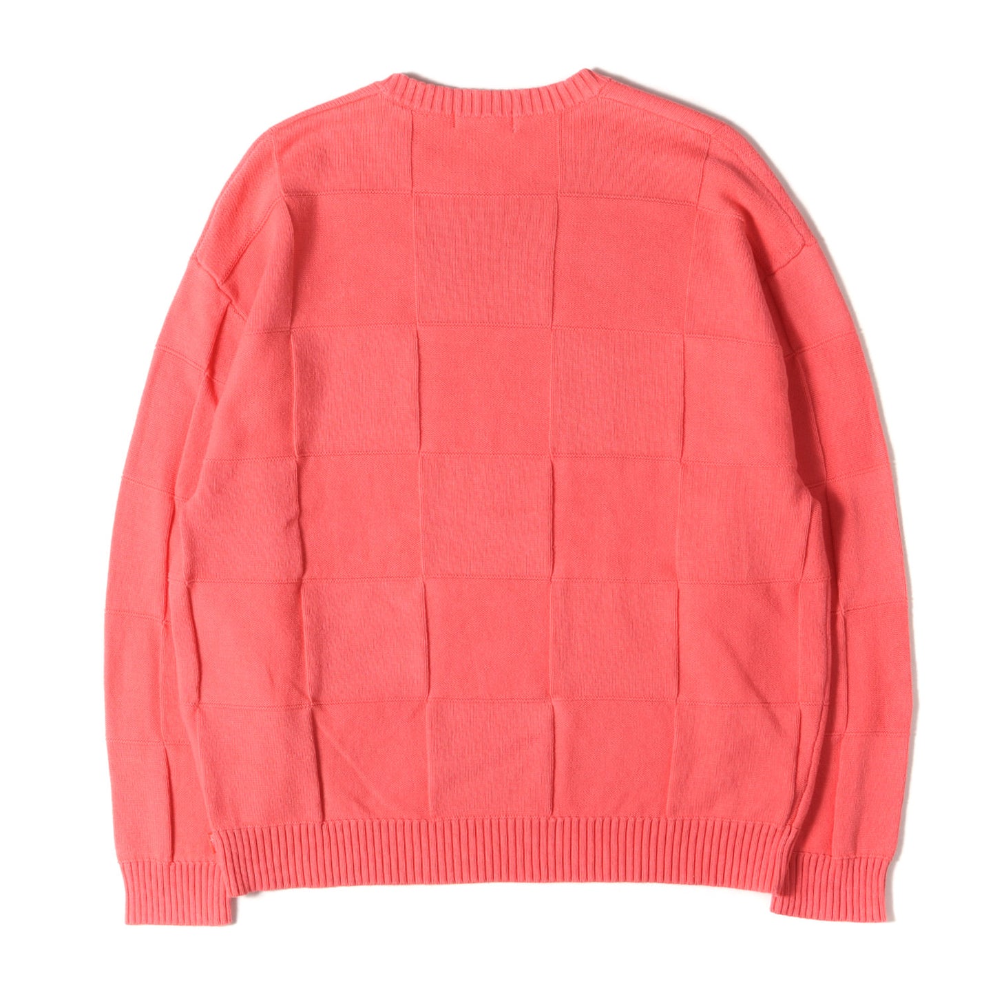 21SS チェッカーパターン コットンニット セーター(Tonal Checkerboard Small Box Sweater)