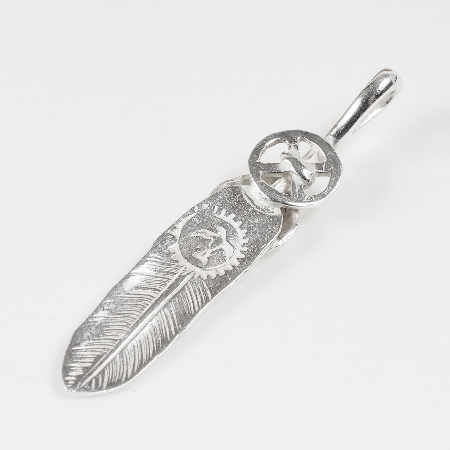 銀ハート ホイール フェザー 小