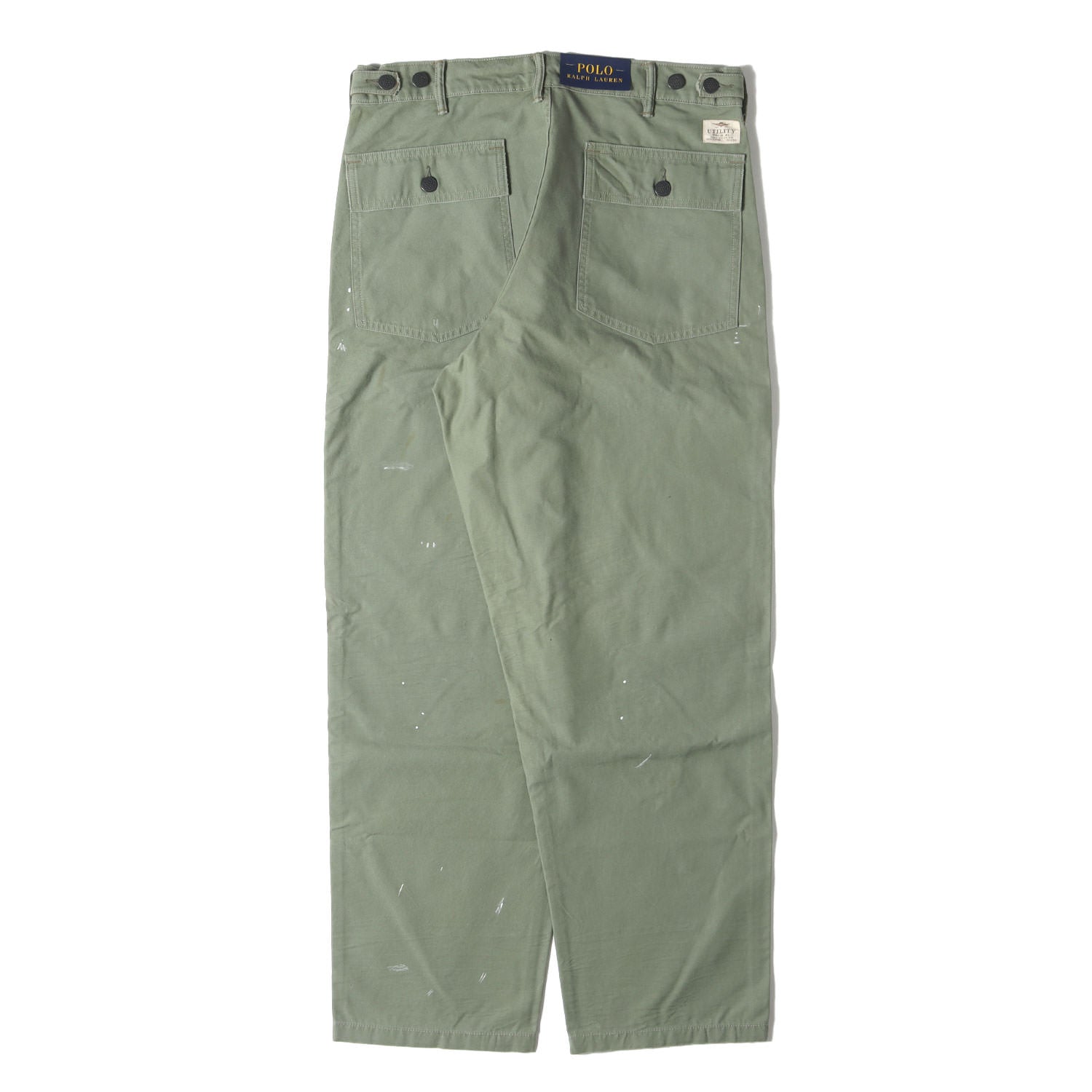 現行モデル] ペンキ加工 コットンサテン ユーティリティ ベイカー