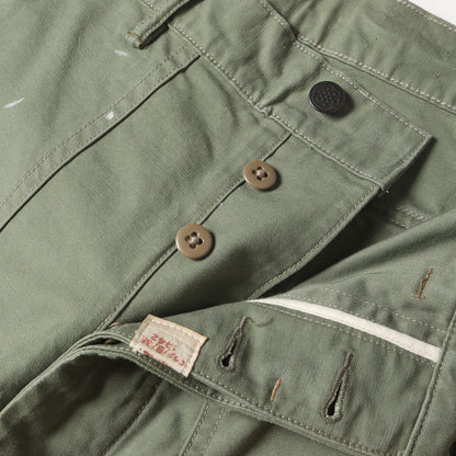 [現行モデル] ペンキ加工 コットンサテン ユーティリティ ベイカーパンツ