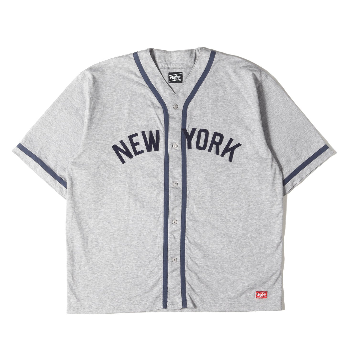 ×Rawlings NEW YORK コットン ベースボールシャツ