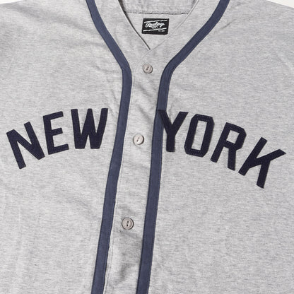 ×Rawlings NEW YORK コットン ベースボールシャツ