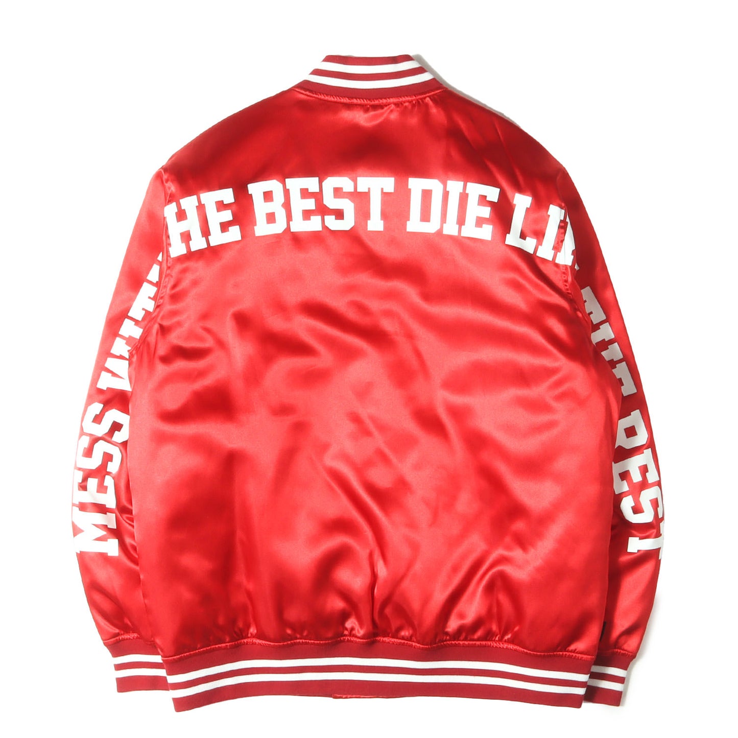 メッセージロゴ サテン スタジャン(B.B. EM / E-JKT)