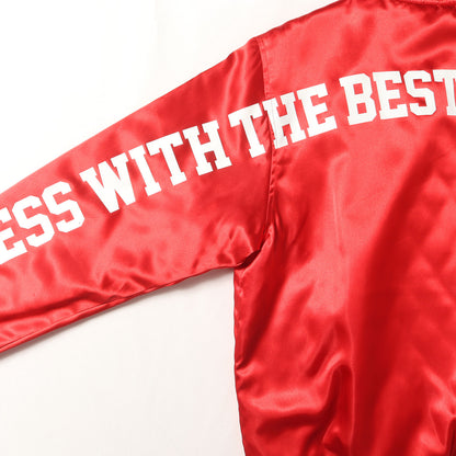 メッセージロゴ サテン スタジャン(B.B. EM / E-JKT)