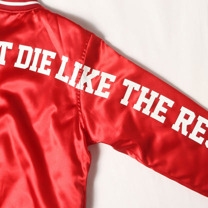 メッセージロゴ サテン スタジャン(B.B. EM / E-JKT)