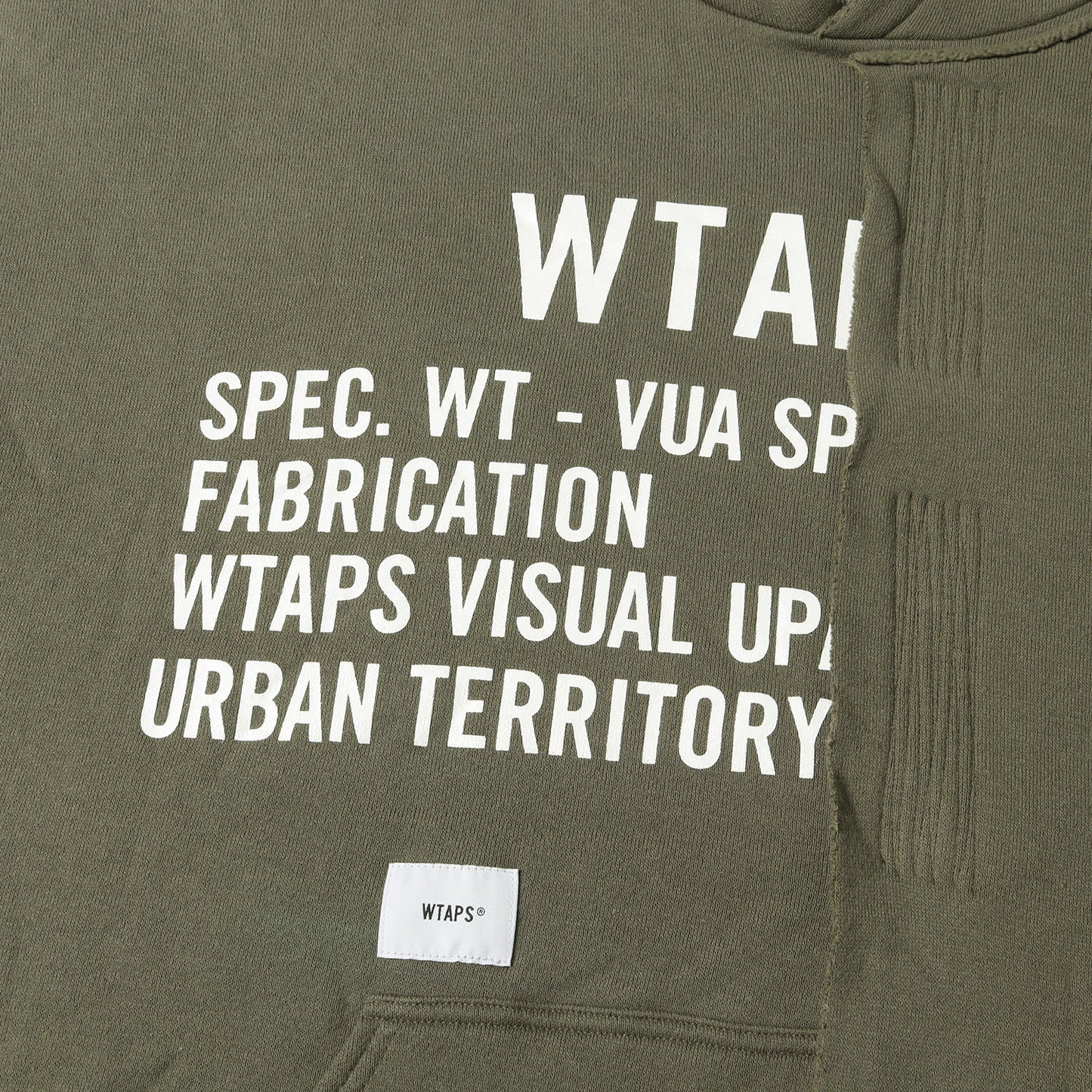 21SS アシンメトリー レイヤード スウェット パーカー(RAGS / HOODED)