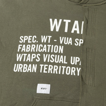 21SS アシンメトリー レイヤード スウェット パーカー(RAGS / HOODED)