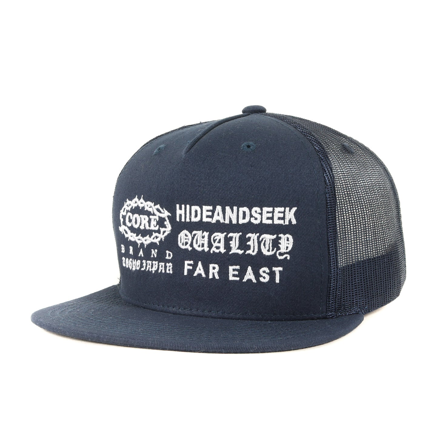 23SS ブランドロゴ刺繍 メッシュキャップ(THORNS MESH CAP)